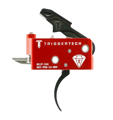 TriggerTech AR Diamond Pro Trigger Group Curved Bow AR-15, LR-308 Two Stage Black