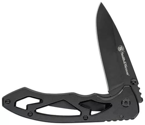Uncle Henry CK400LCP SkeletonizedLarge 3" Folding Drop Point Plain Stainless Steel Blade 4.40" Handle Includes Pocket Clip