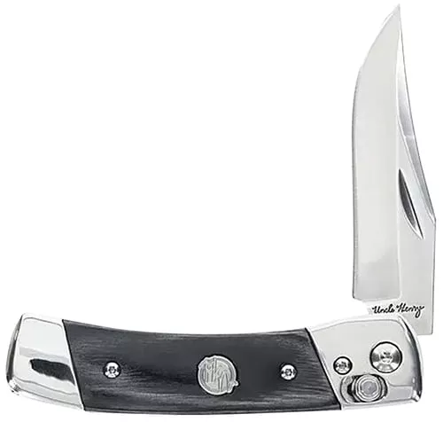 Uncle Henry PLB5 Folding Knife 2-9/10 Clip Point Blade Black