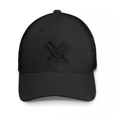 VORTEX Men's Core Logo Black Cap (123-09-BLK)