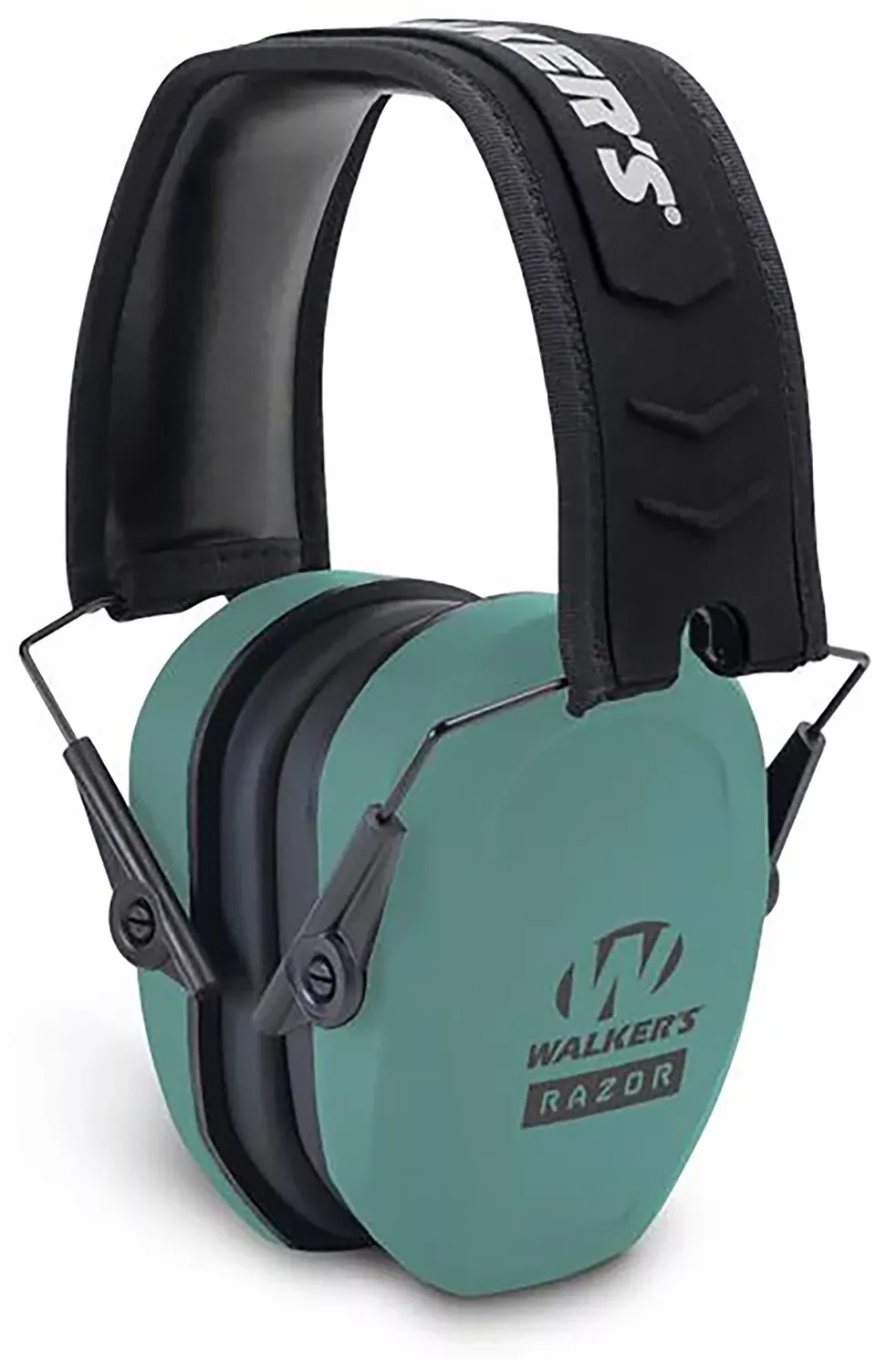 Walker's Razor Slim Passive Muff 27 dB Over the Head Polymer Teal Ear Cups