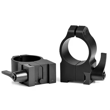 Warne 1-Inch High Matte Black QD Tikka Rings