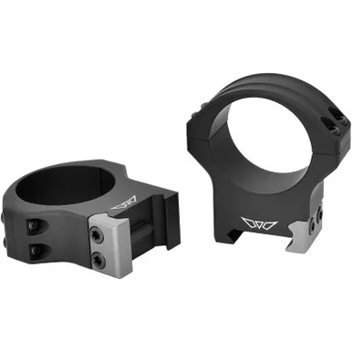 WARNE HyperLite 34mm Black High Matte Scope Rings (8522M)