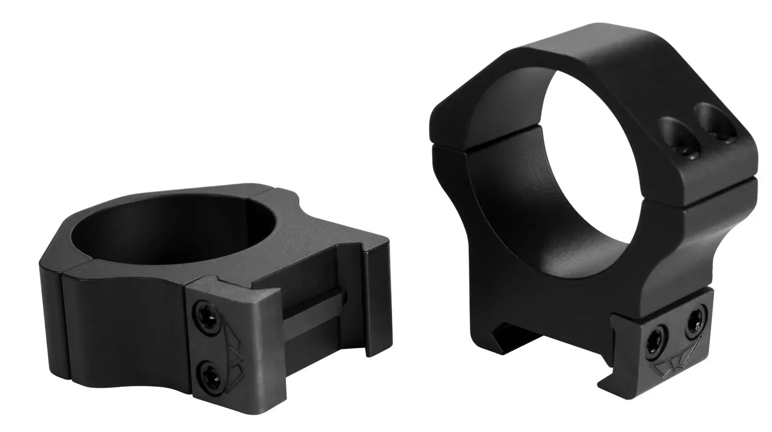 Warne Maxima Horizontal Ring Set Fixed For Rifle Maxima/Weaver/Picatinny Medium 30mm Tube Matte Black Steel