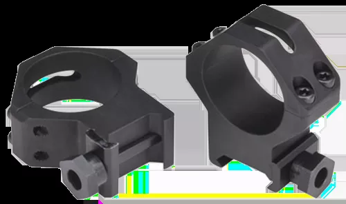 Weaver Mounts 48366 Four Hole Skeleton Scope Ring Set For Rifle Picatinny/Weaver High 30mm Tube Black Anodized Aluminum