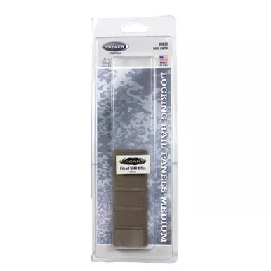 Weaver SCAR Locking Rail Panels Medium Dark Earth