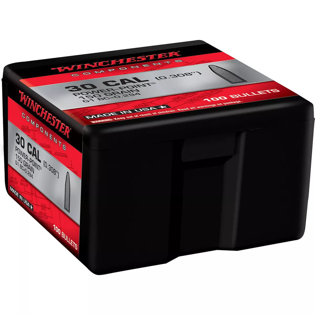 Winchester Ammo 30-30 Win 150 Gr Power-Point Flat Nose 100/Box