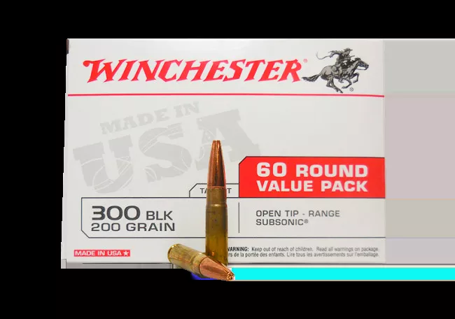 Winchester Ammo USA300 Blackout 200 gr Open Tip 60 Bx/4 Cs (Value Pack)