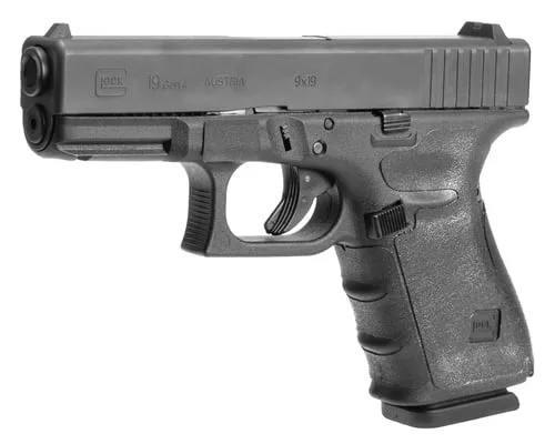 WRAPTER RUBBER GRIP GLOCK~ 19 GEN 4, BLACK