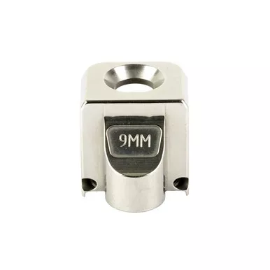 Zaffiri Precision Blowhole Compensator for Glock 9mm (Gen 1-5) 1/2x28 Thread Stainless Steel